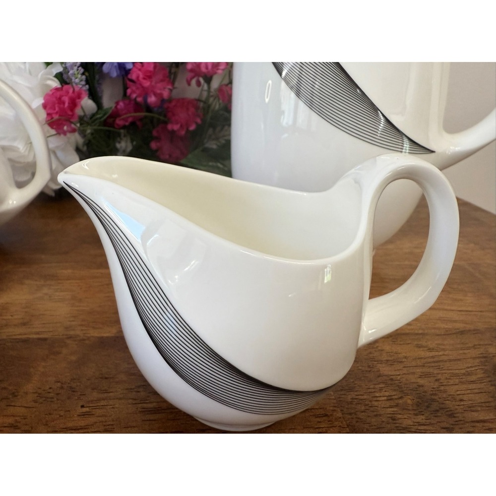 Wedgwood Apollo Bone China Coffee Tea‎ Set Shape 225 Mid Century Modern England - Picture 6 of 10